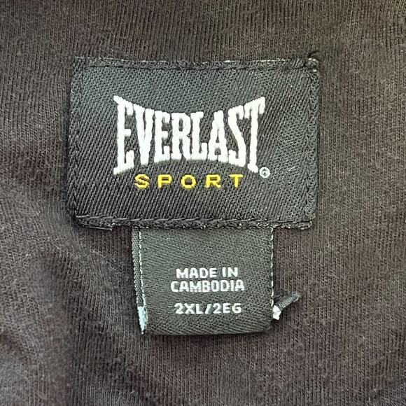 Everlast Sport Hoodie Red Black Embroidered 2XL - Picture 7 of 12